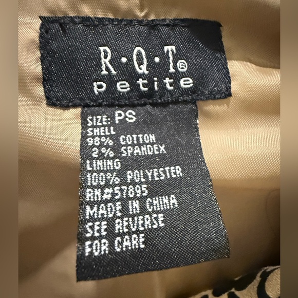 R.Q.T. Black and Tan Floral Blazer - Picture 2 of 3